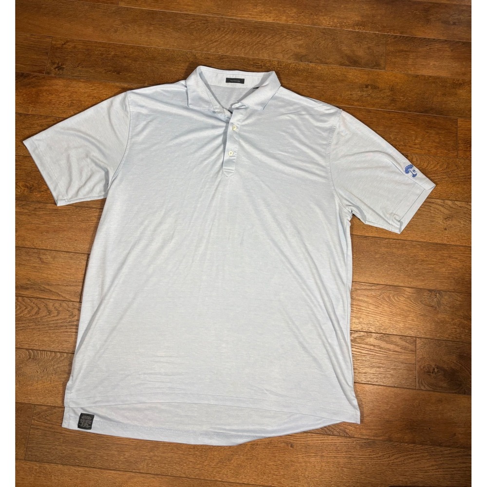 Turleton‎ XL Mens Golf Polo Shirt Short Sleeve Light Blue